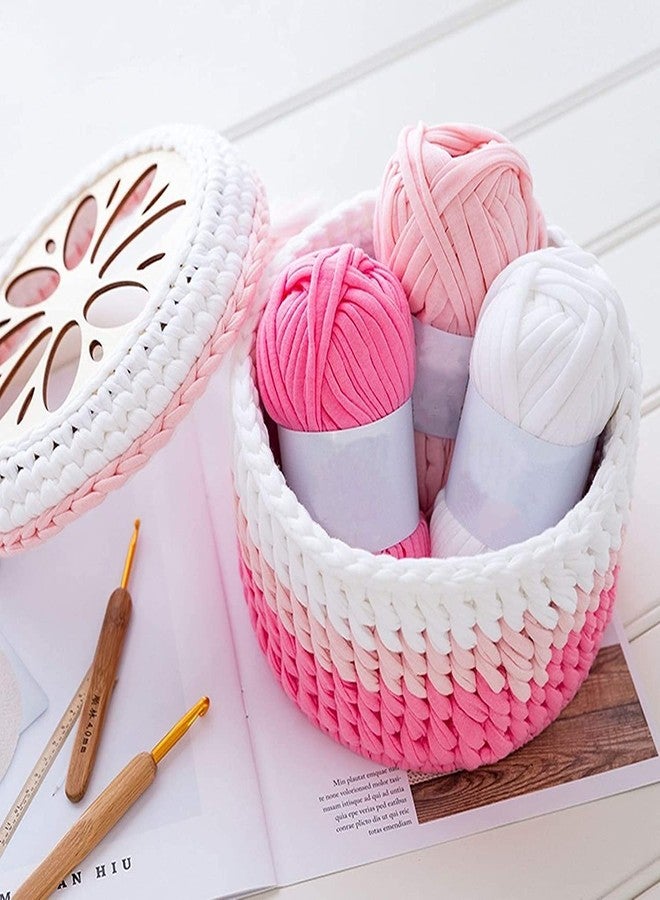 Cliths 3Pcs Wooden Basket Bottom for Making Knitting Crochet Bag, 5.9 inch Wood Base Knitting Supplies for Knitter, Crocheter and Beginner - Image 3